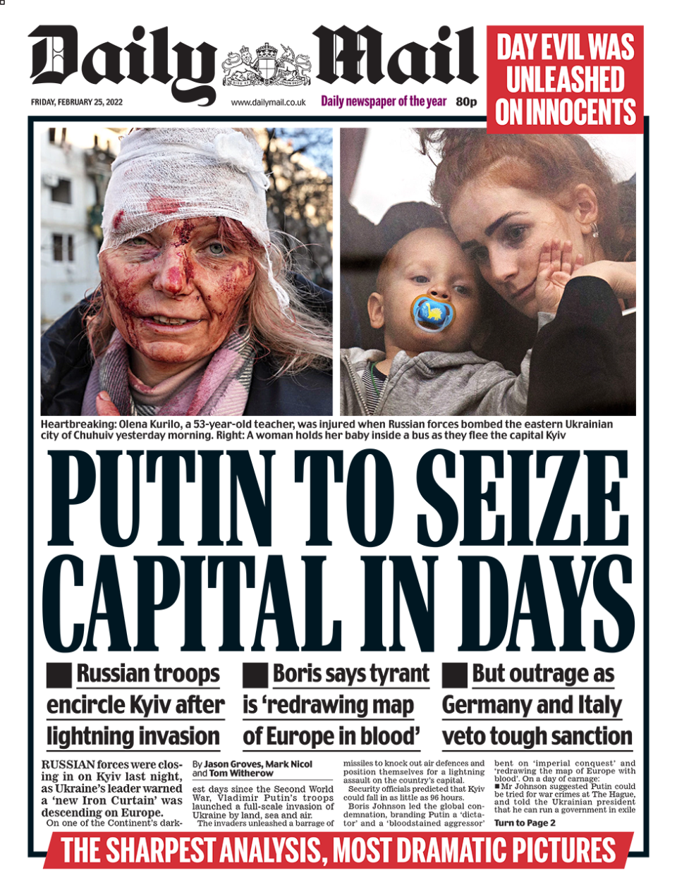 Pages de couverture Russie-Ukraine