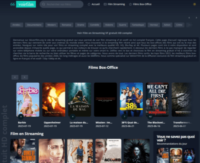 VoirFilm.org – Streaming Films complet VF gratuit HD
